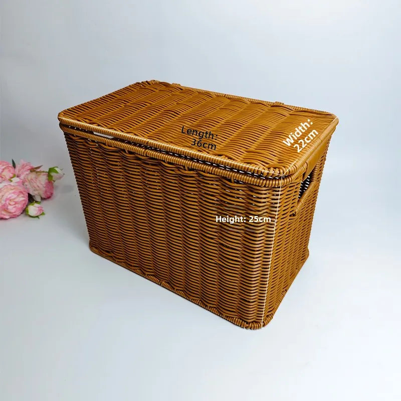 Handmade Rattan Storage Basket - 3 sizes