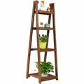 4 Tier Wooden Folding Plant Stand / Display Stand