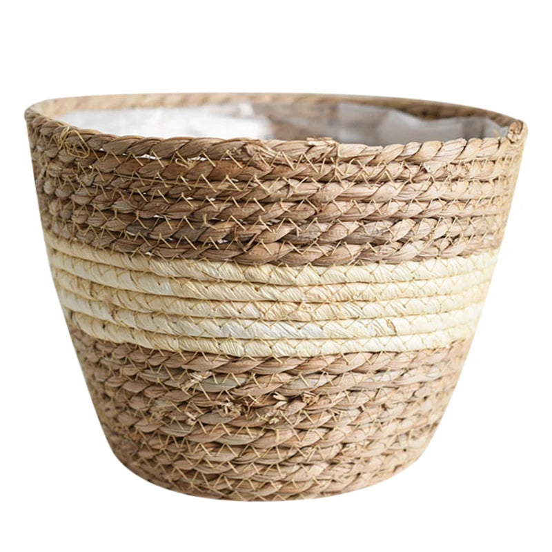 Natural Woven Flower Basket