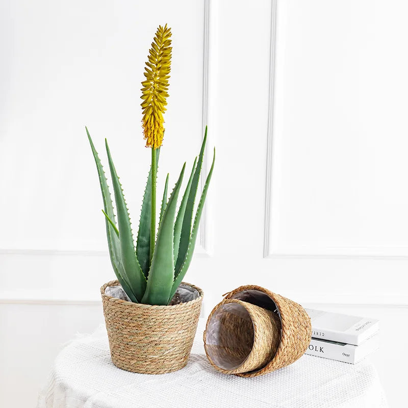 Natural Woven Flower Basket