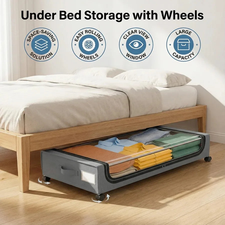 Underbed Storage Locker with Wheels