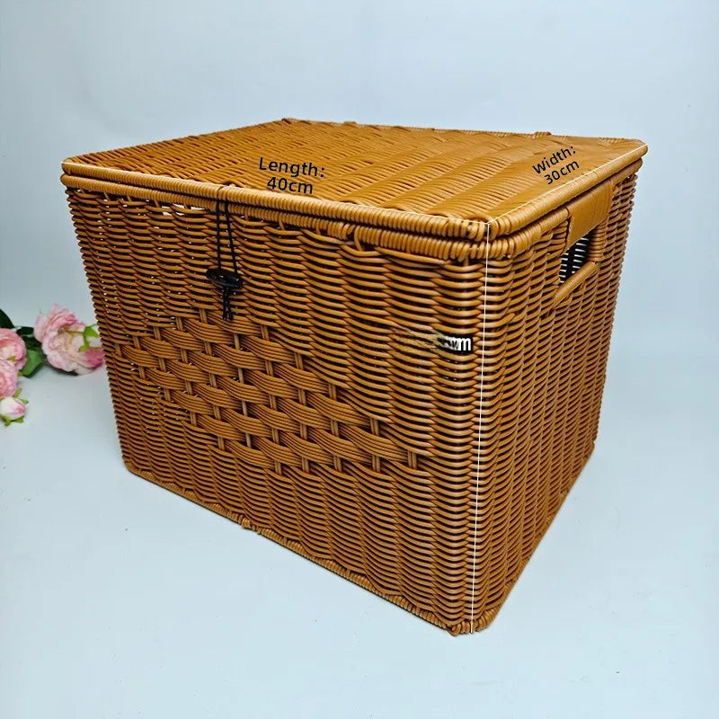 Handmade Rattan Storage Basket - 3 sizes