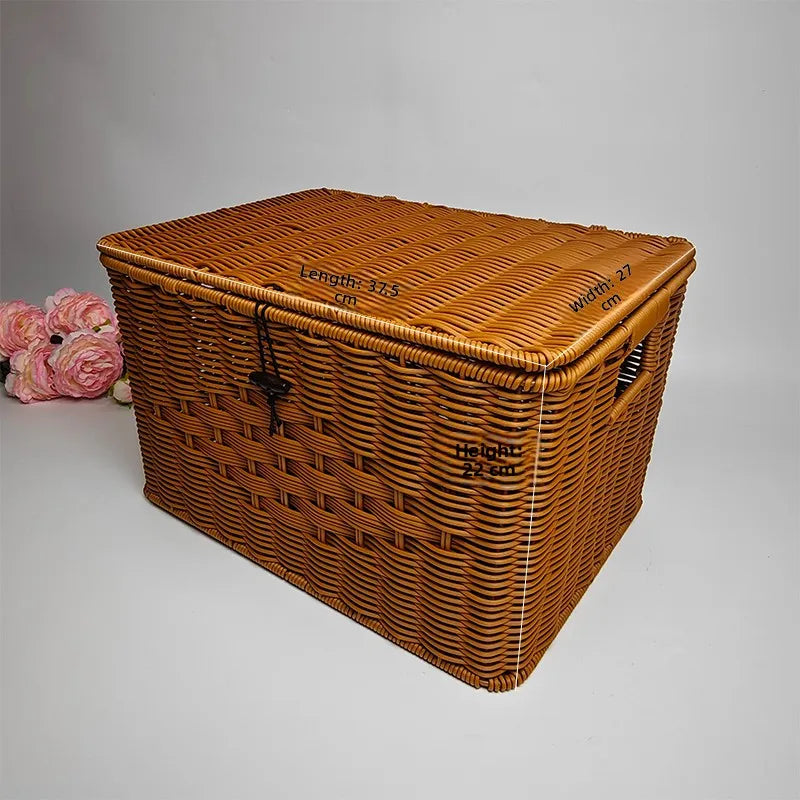 Handmade Rattan Storage Basket - 3 sizes