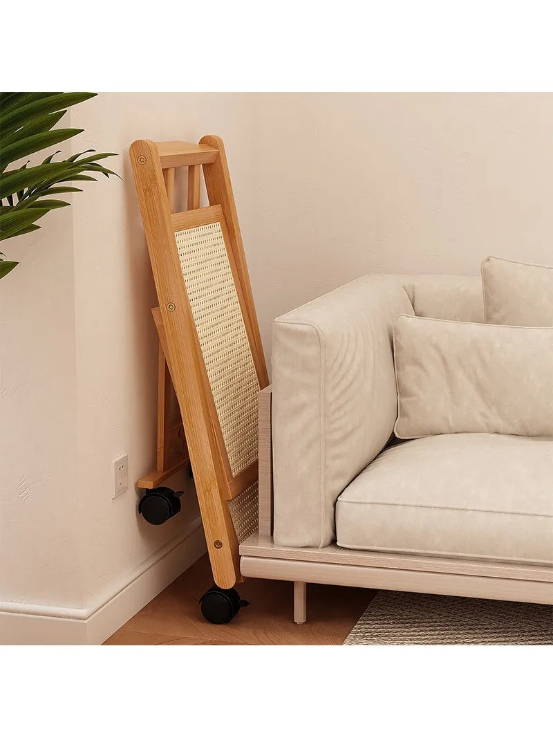 Bamboo Multi-Layer Mobile Storage Cart