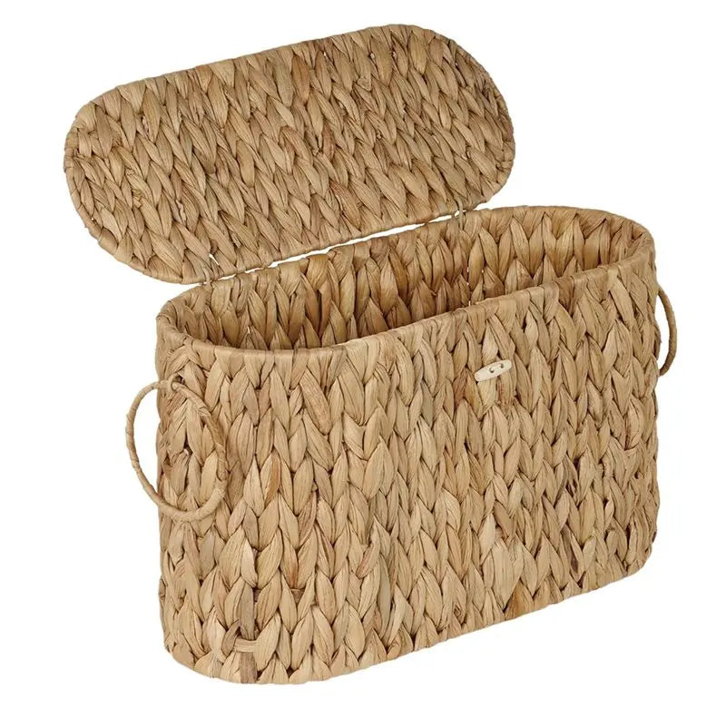 Water Hyacinth Storage Basket with Lid
