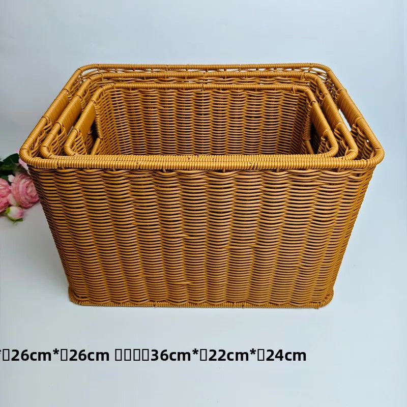 Handmade Rattan Storage Basket - 3 sizes