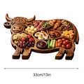 Cow Charcuterie Board – Wooden Grazing Platter