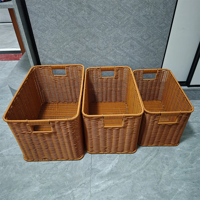 Handmade Rattan Storage Basket - 3 sizes